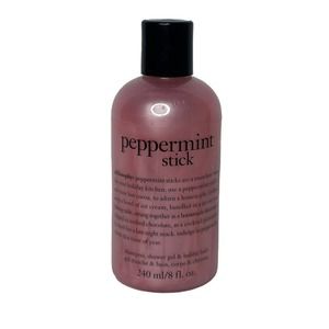 NEW Philosophy Peppermint Stick 8 oz 3in1 Shampoo Shower Gel Bubble Bath SEALED